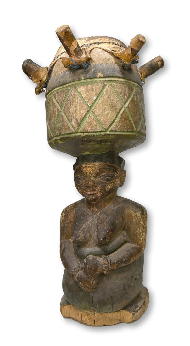 A Fine Old Yoruba Ceremonial Drum (1 of 7)
