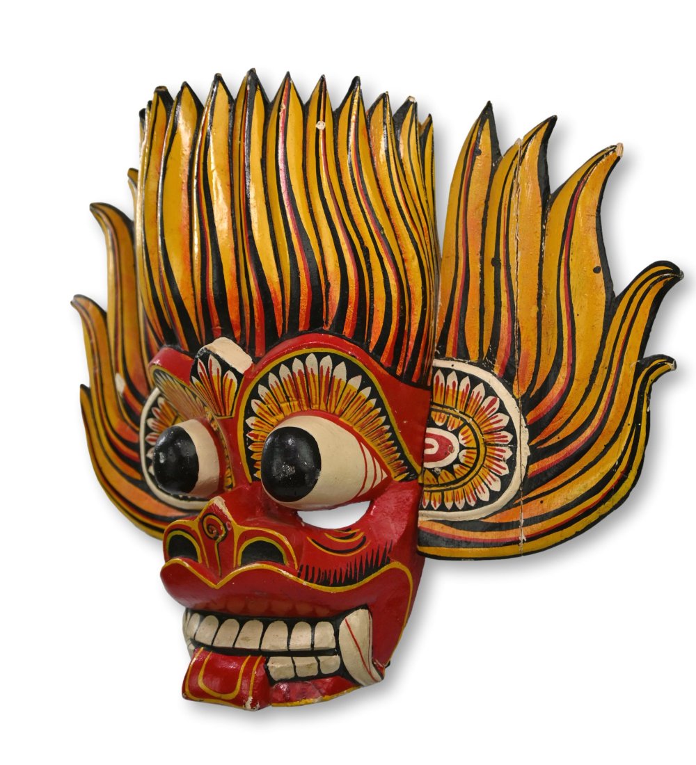 Folk Art Demon mask from Sri-Lanka (1 of 8)