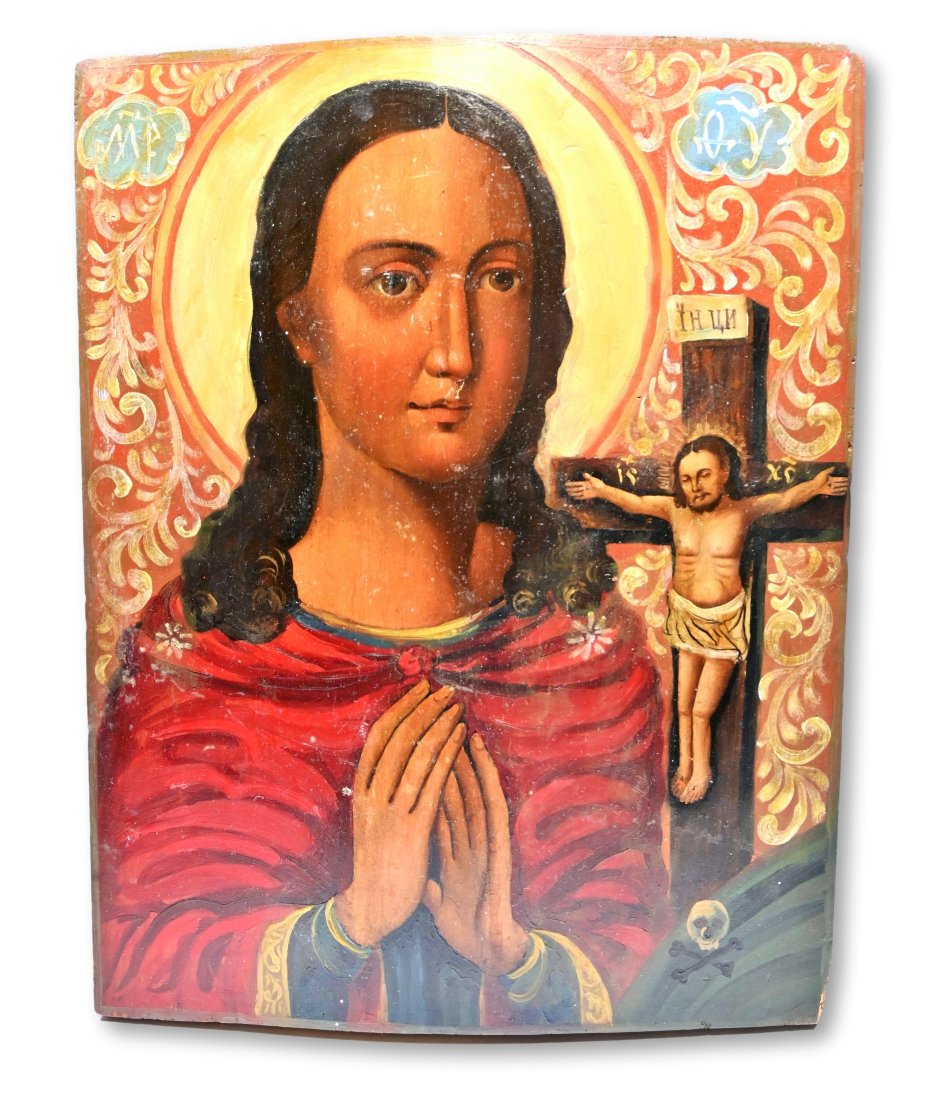 19th Century Russian Icon on Wood Panel (1 of 6)