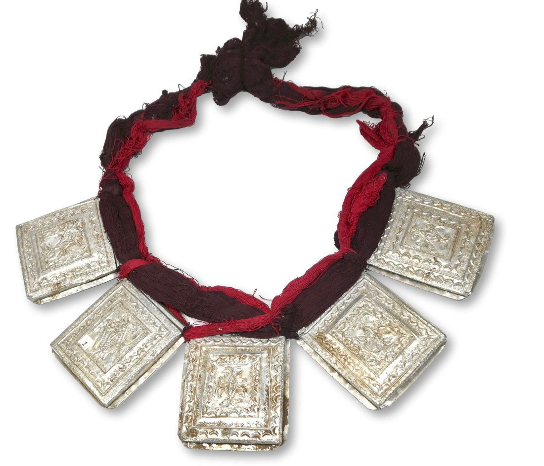 Antique Tuareg Silver Repousse Amulet / Talisman necklace Ex Syrop Collection (1 of 7)