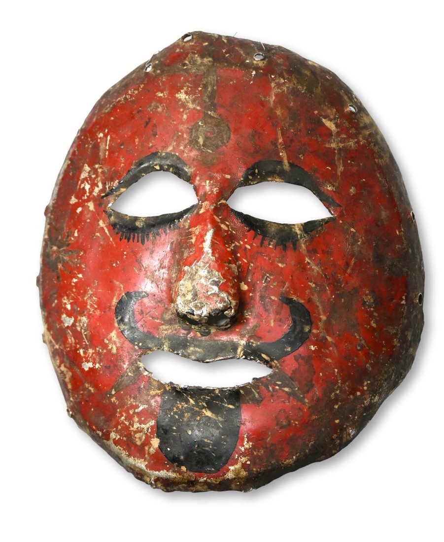 A Painted Metal Shaman Mask from Nepal (1 of 6)