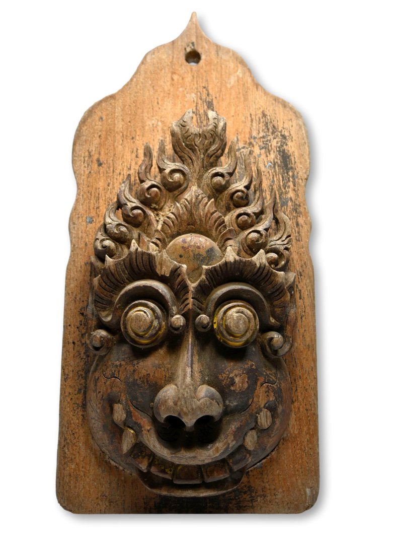 Antique Carved Demon Face from Bali, Indonesia (1 of 5)