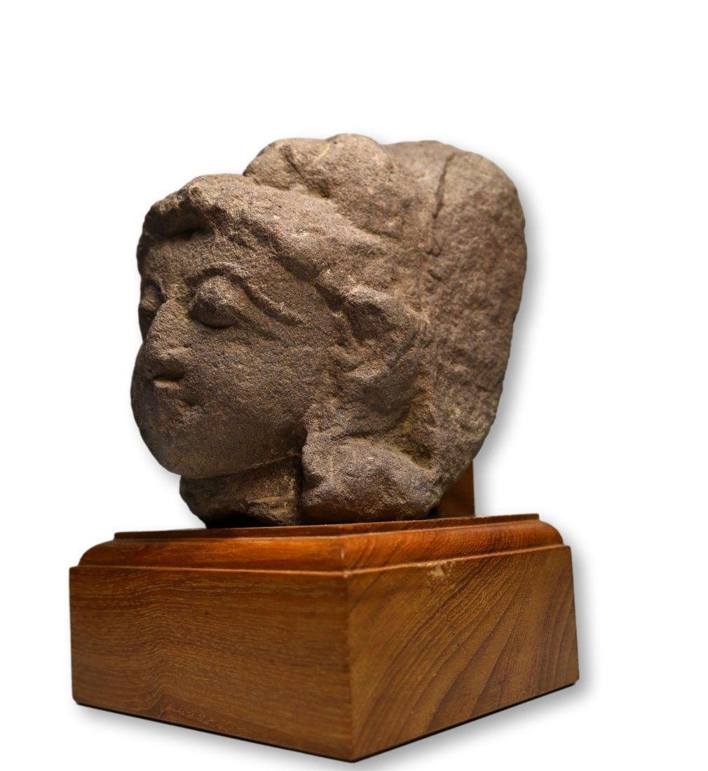 Ancient Sandstone Bust 10th Century India (1 of 8)