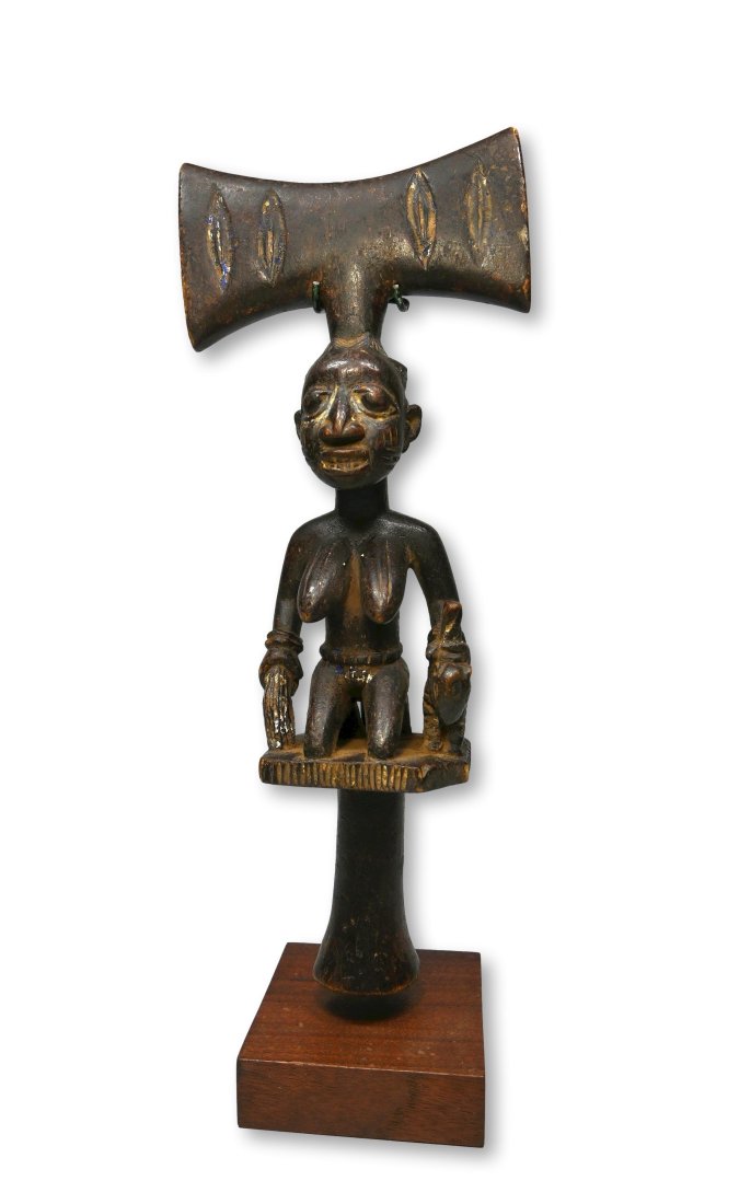 A Yoruba Shango Cult Staff Ex Endicott collection (1 of 7)