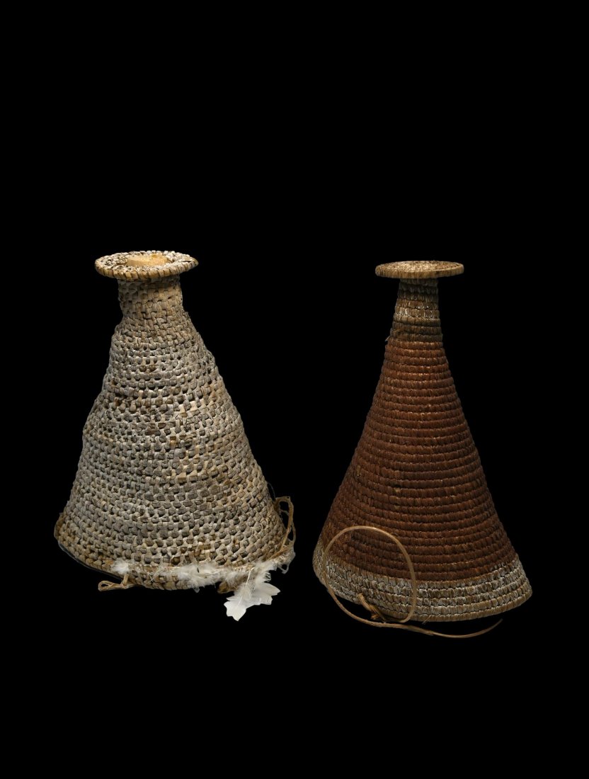 A Rare Pair of Gogodala Mens Hats (1 of 8)