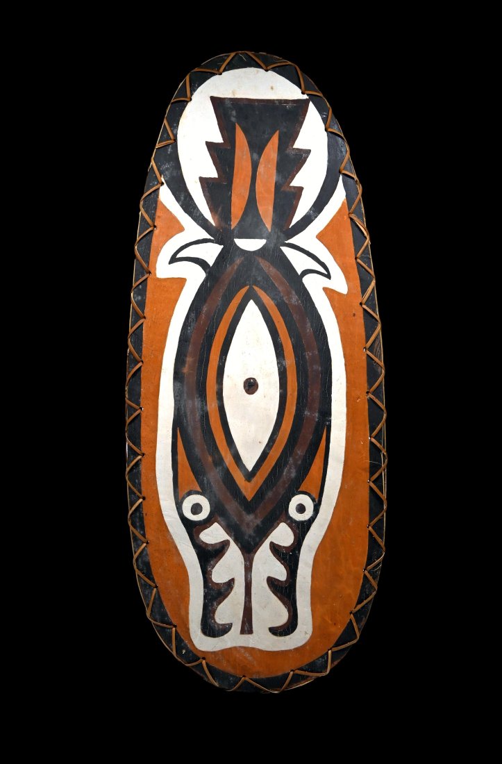 A Gogodala Peoples Painted Panel (1 of 3)