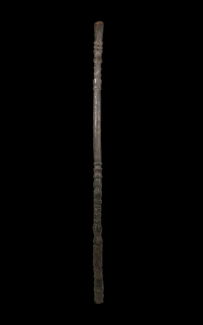 A Fine Kiwai Ceremonial Staff (1 of 1)
