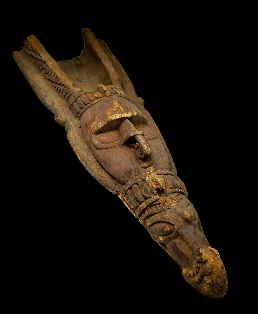 Lot of 2 Lower Sepik Canoe Prows (1 of 2)