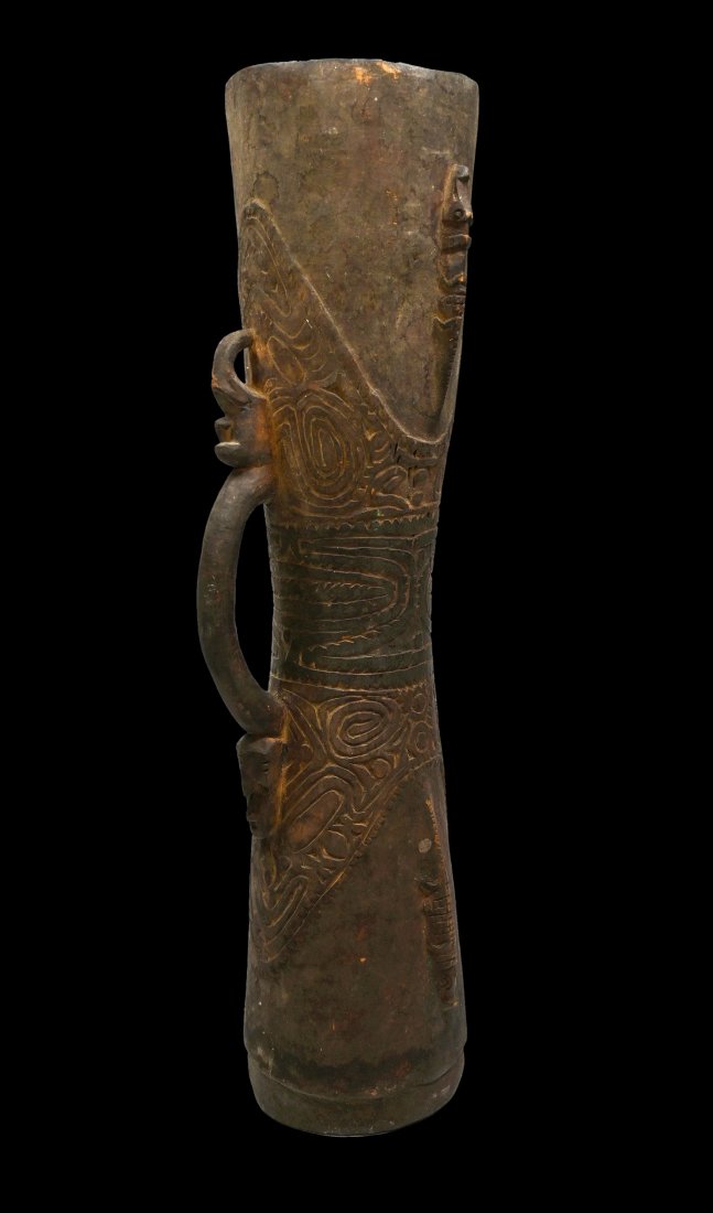 A Ramu River Drum with Crocodile Motif (1 of 1)