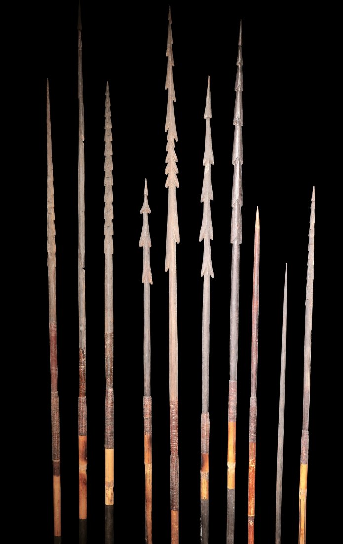 Group Lot of Ten Kiwai Island Arrows (1 of 1)