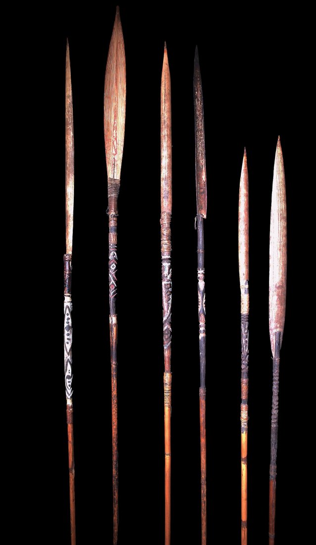 Lot of Six Upper Sepik Arrows (1 of 1)