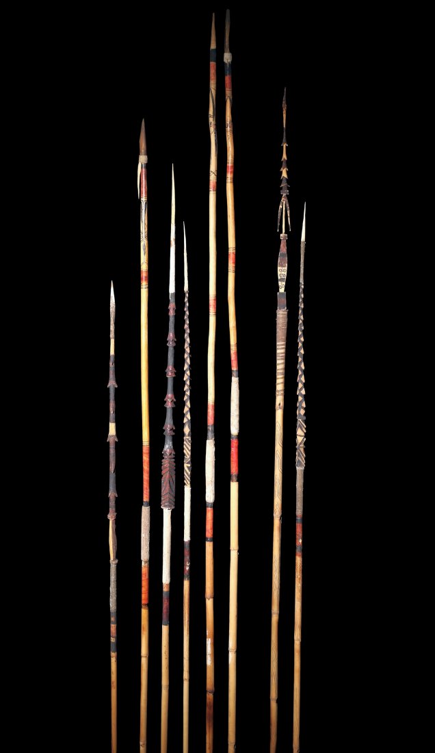 Lot of Eight Middle Fly River Arrows (1 of 1)