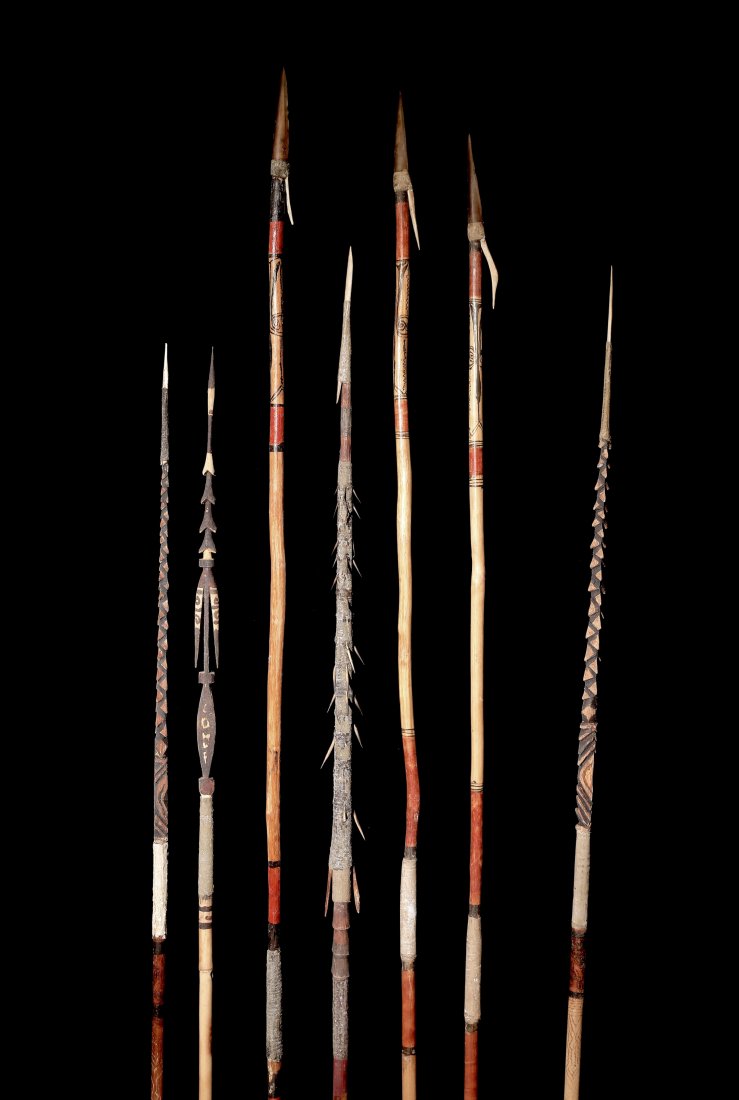 A Group Lot of Seven Middle Fly River Arrows (1 of 1)