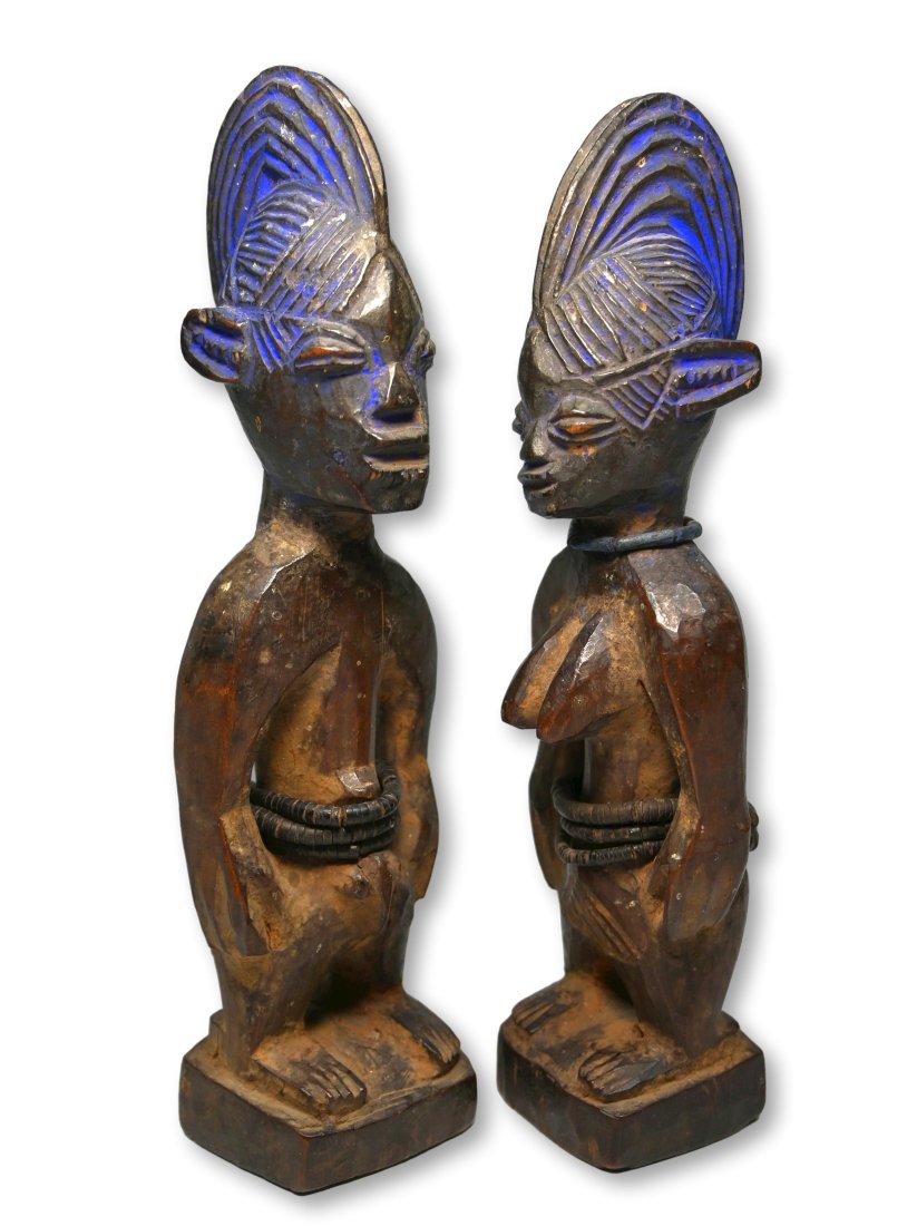A Pair of Yoruba Ibeji Twin Idols (1 of 8)
