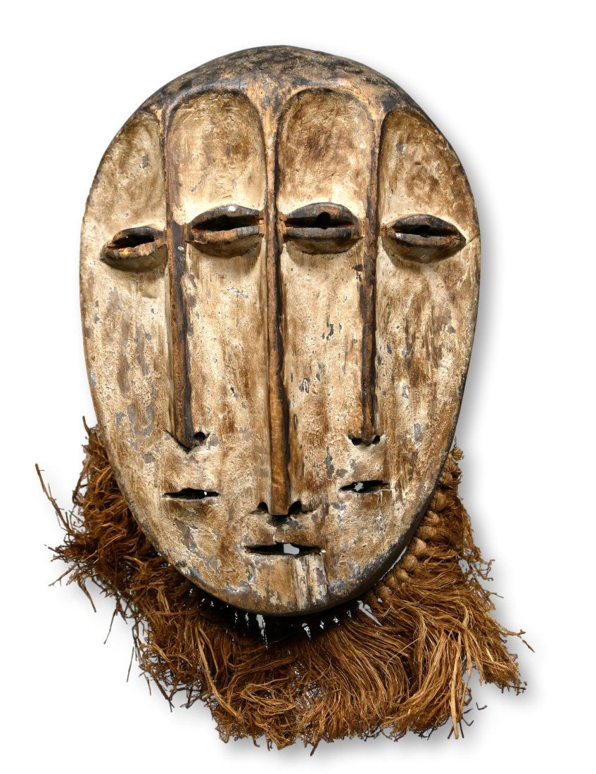 A Lengola 3 Faced Mask Ex Leonard Kahan Gallery 1980s (1 of 6)