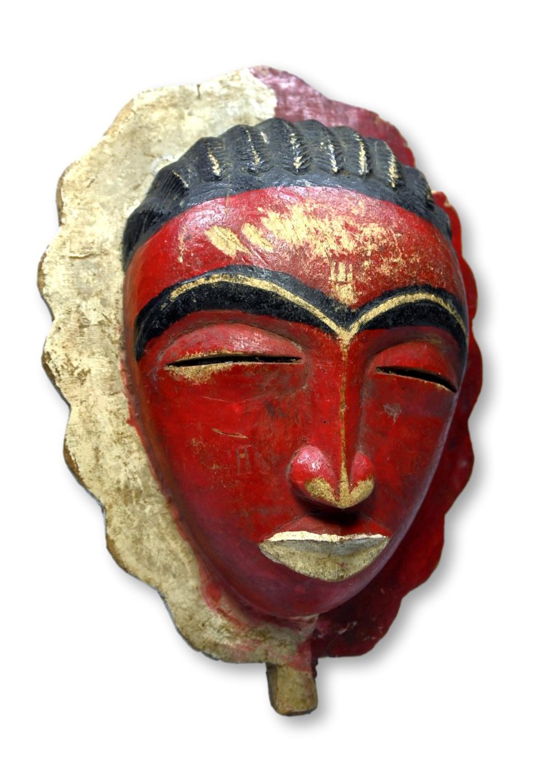 A Vintage Baule painted Mask Ex Scanzi Collection (1 of 6)