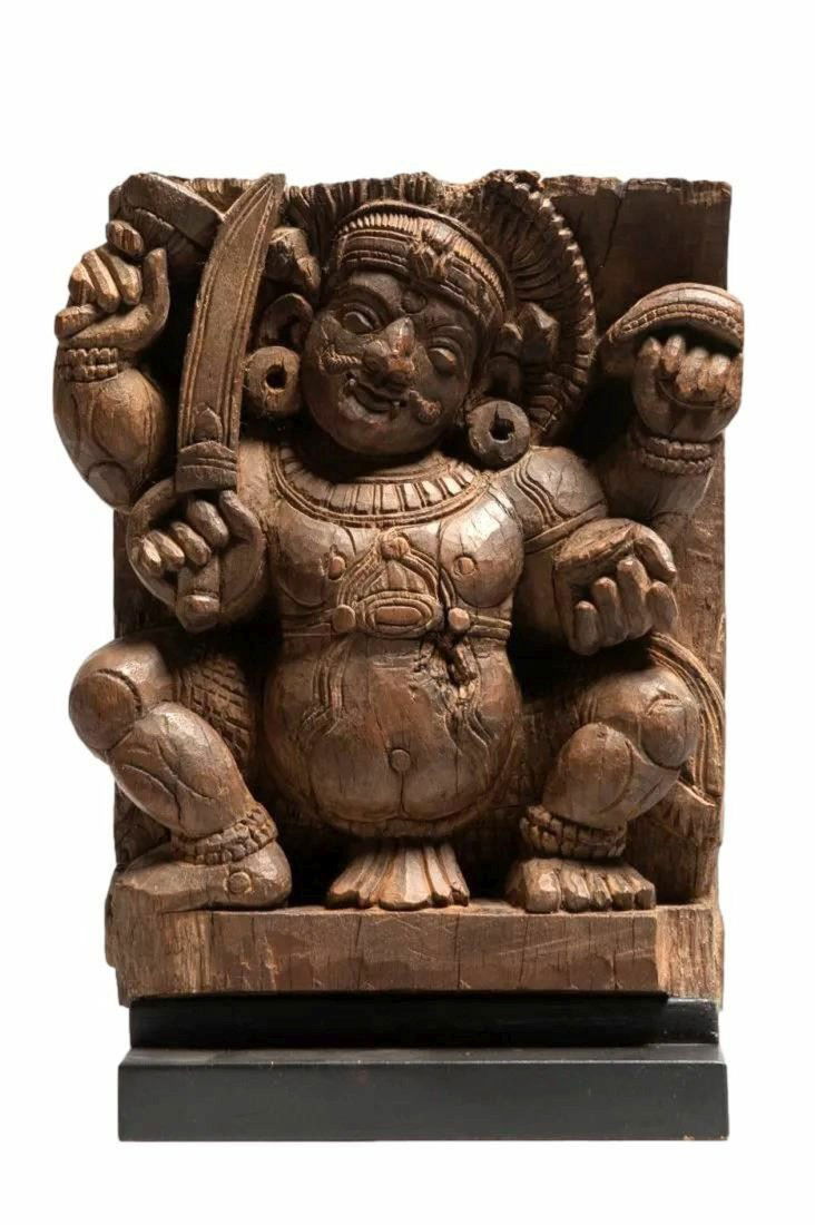 19th Century Temple Panel of Shiva Bhairava (1 of 10)