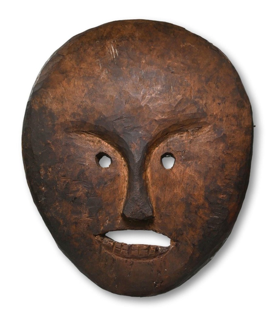 A Charming Round Shaman Mask from Nepal (1 of 7)