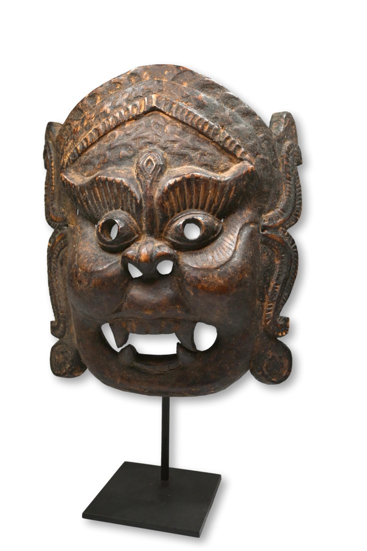 Wrathful Deity Mask from Bhutan Ex Banks (1 of 6)
