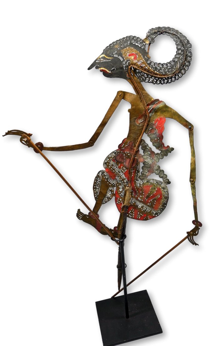 Antique Shadow Puppet of Arjuna from Java Indonesia (1 of 5)