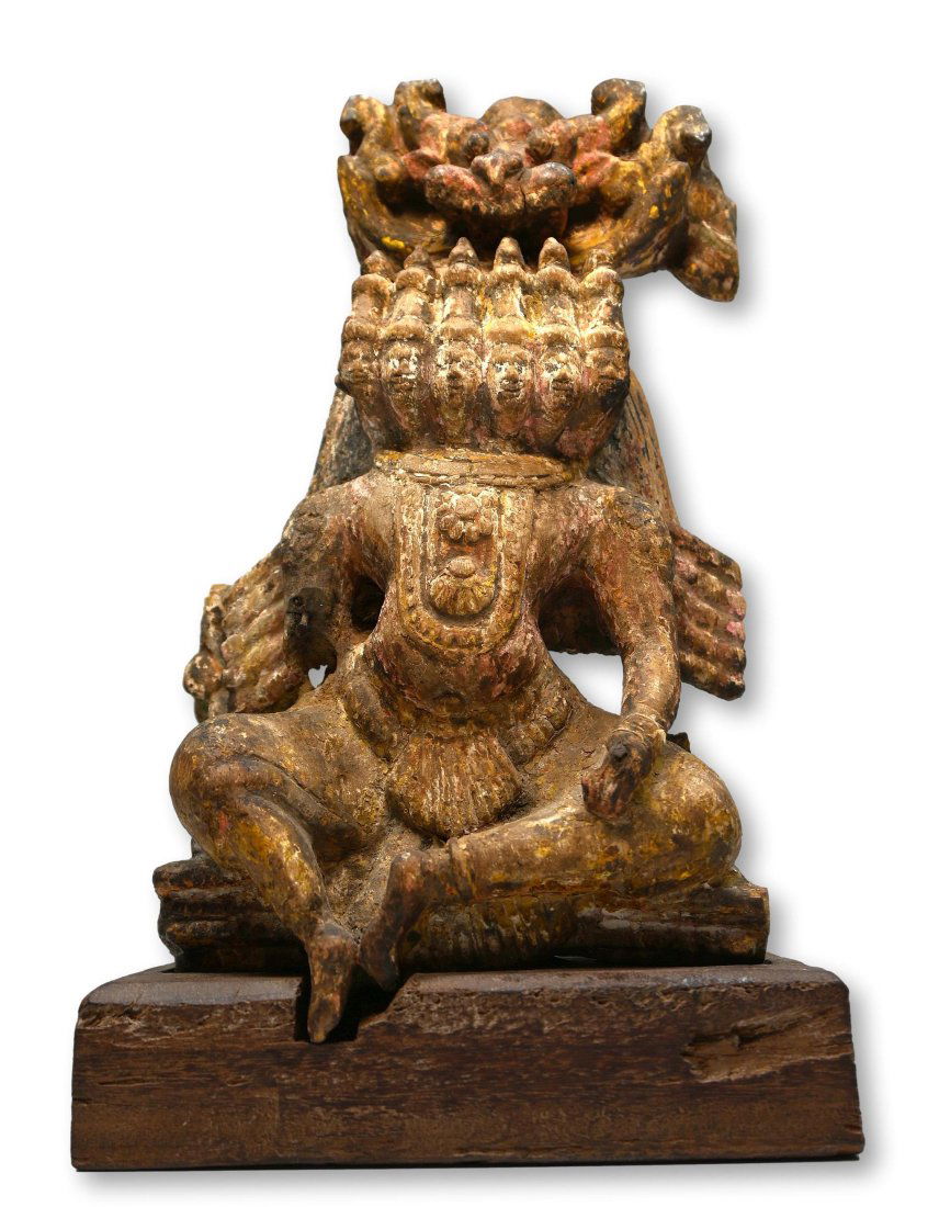 Ancient Ravana Sculpture From India Ex Netzer Collection (1 of 5)