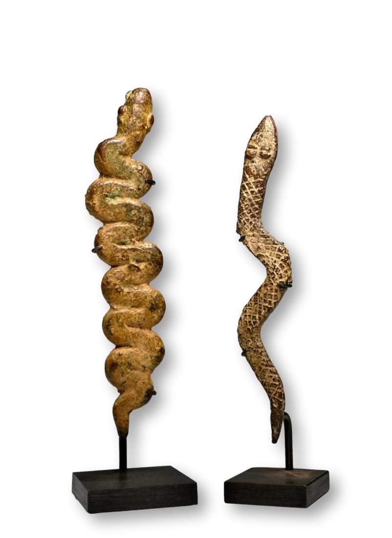 A Pair of Bronze Snakes from the Lobi (1 of 4)