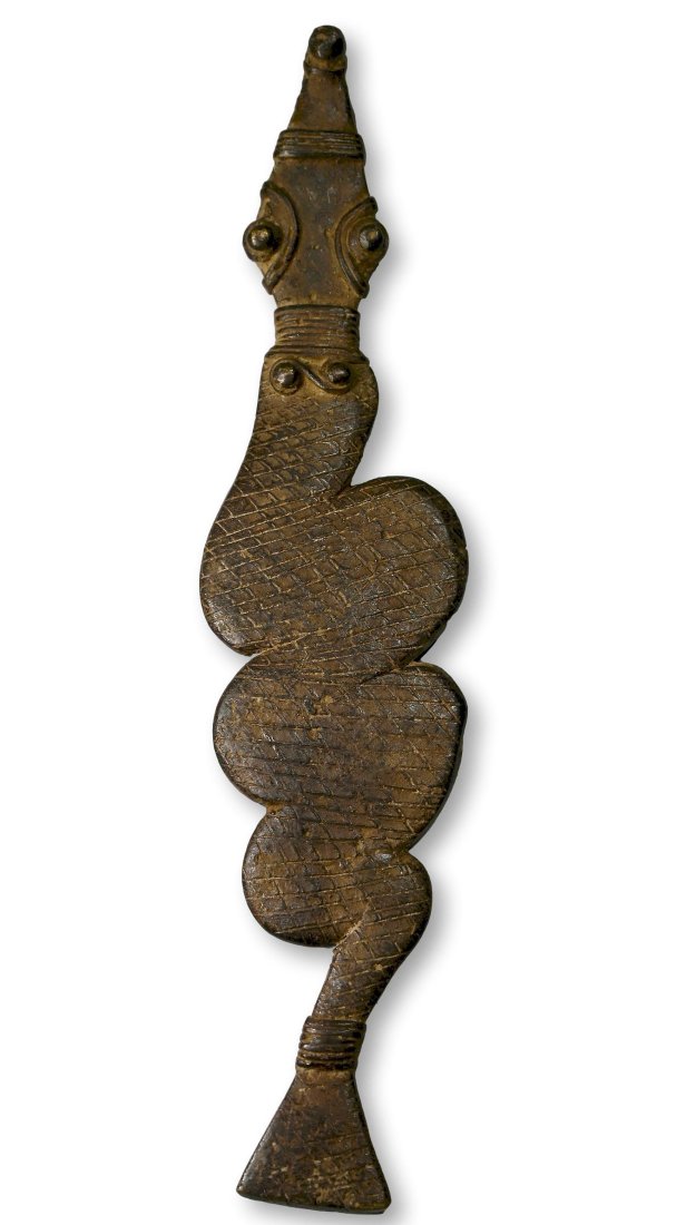 A Large Gan Bronze Serpent Pendant (1 of 3)