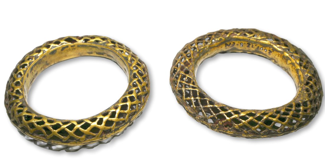 Antique pair of Bronze Bangles Ex Endicott Collection (1 of 7)