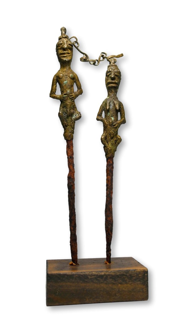 Pair of Yoruba Ogboni Edan Staff Ex SEGY Collection (1 of 5)