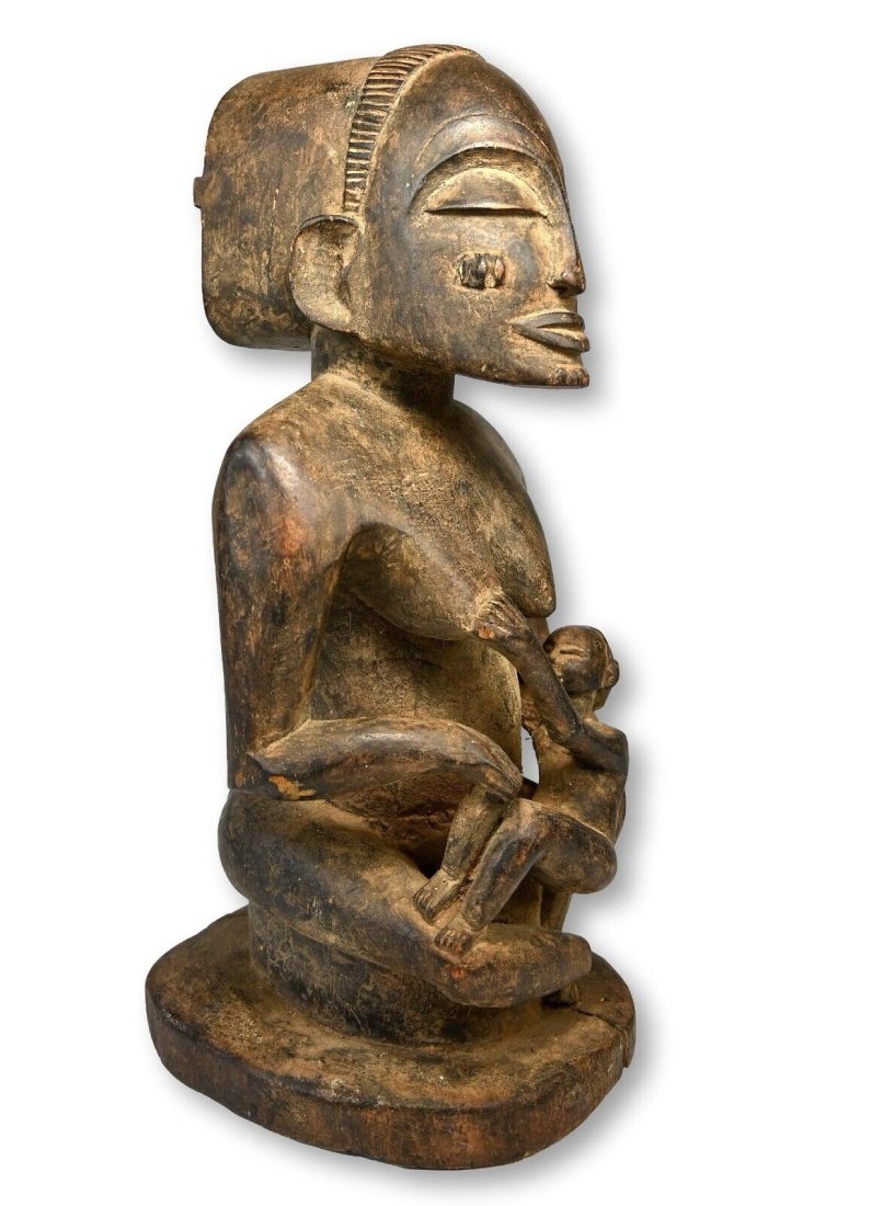 A Fine Luba Maternity sculpture Ex Jean Pierre Hallet (1 of 6)