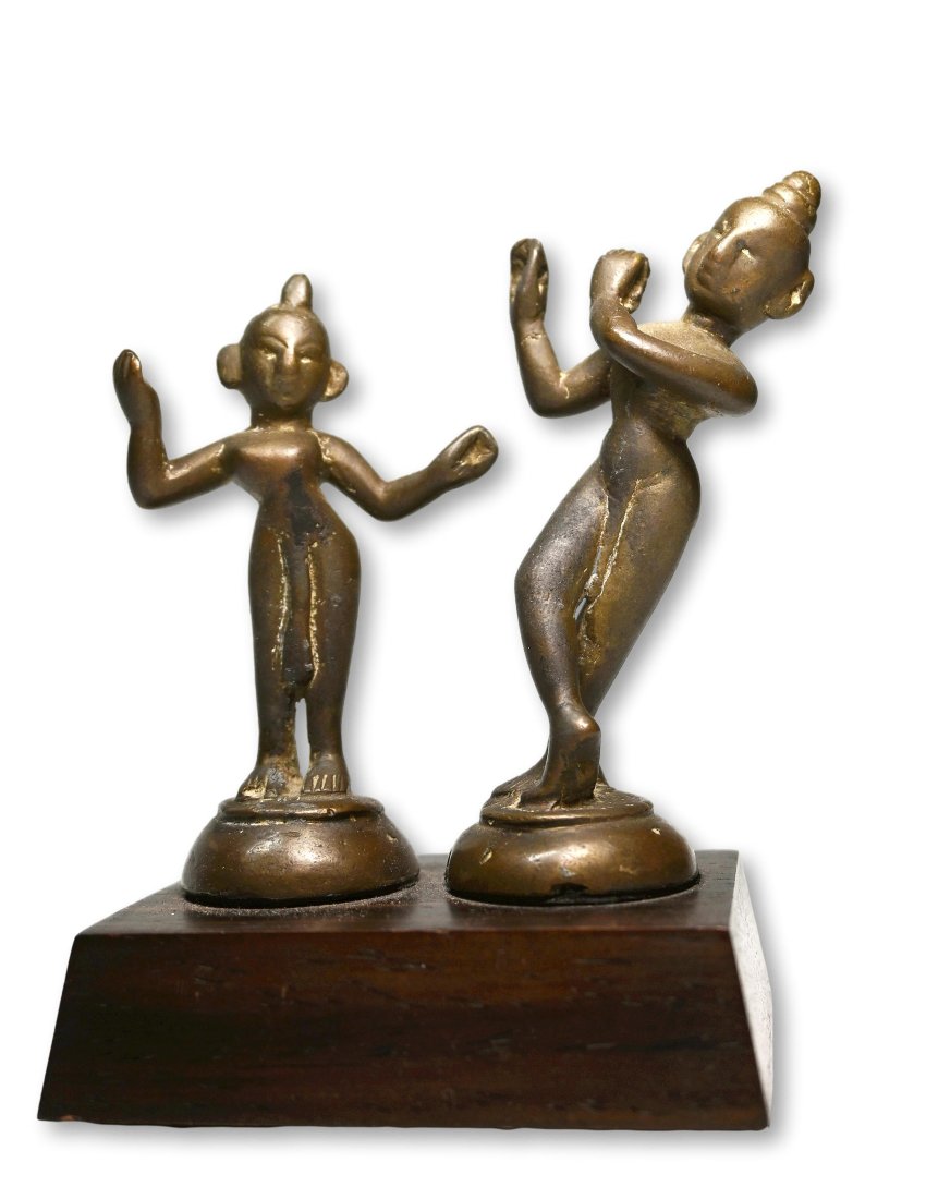 19th Century Krishna & Radha Bronze sculptures from India (1 of 4)