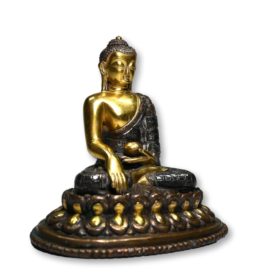 Sino Tibetan Gold Gilt Buddha Sculpture (1 of 5)