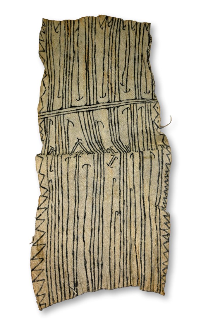 Old Barkcloth panel from the Mbuti pygmy peoples (1 of 4)