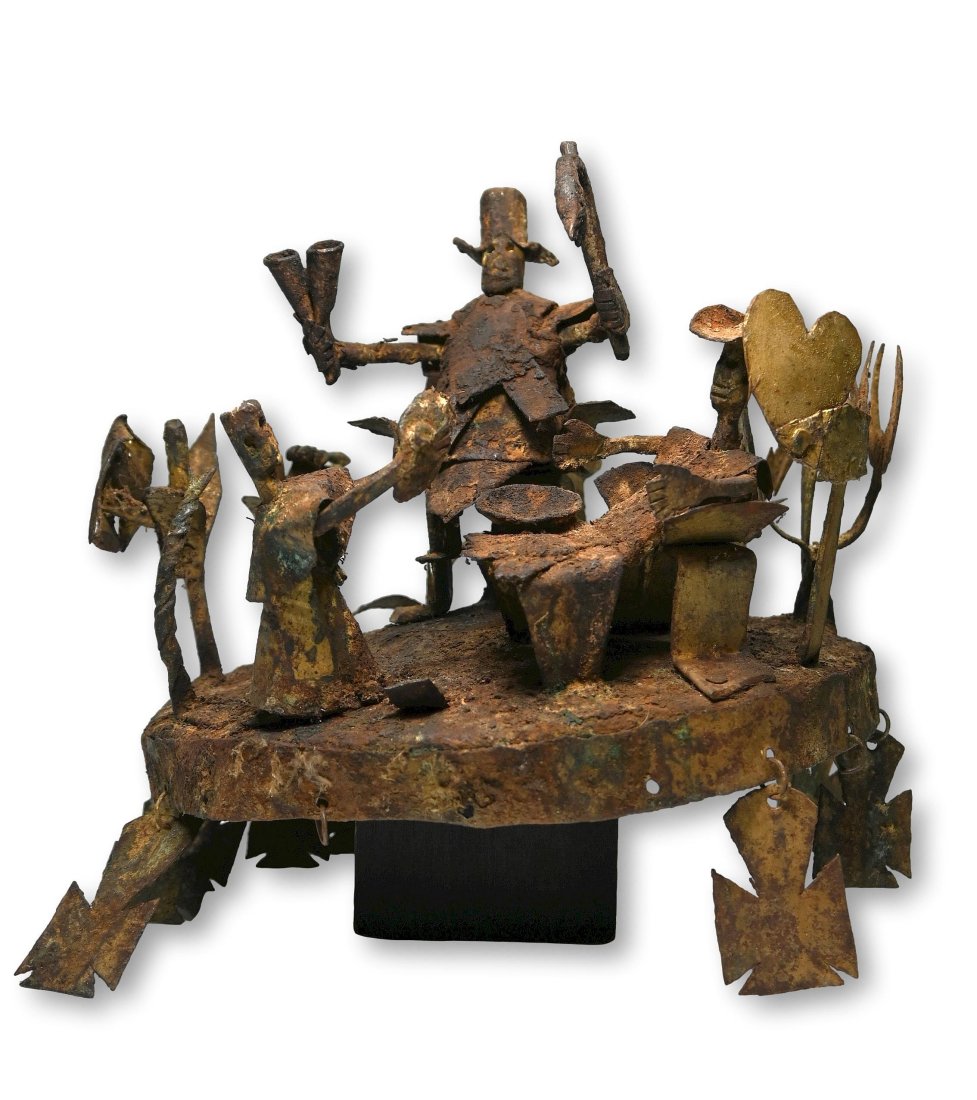 Large Asen Vodoun Shrine Altar Staff Top, Ex Jones Collection (1 of 1)