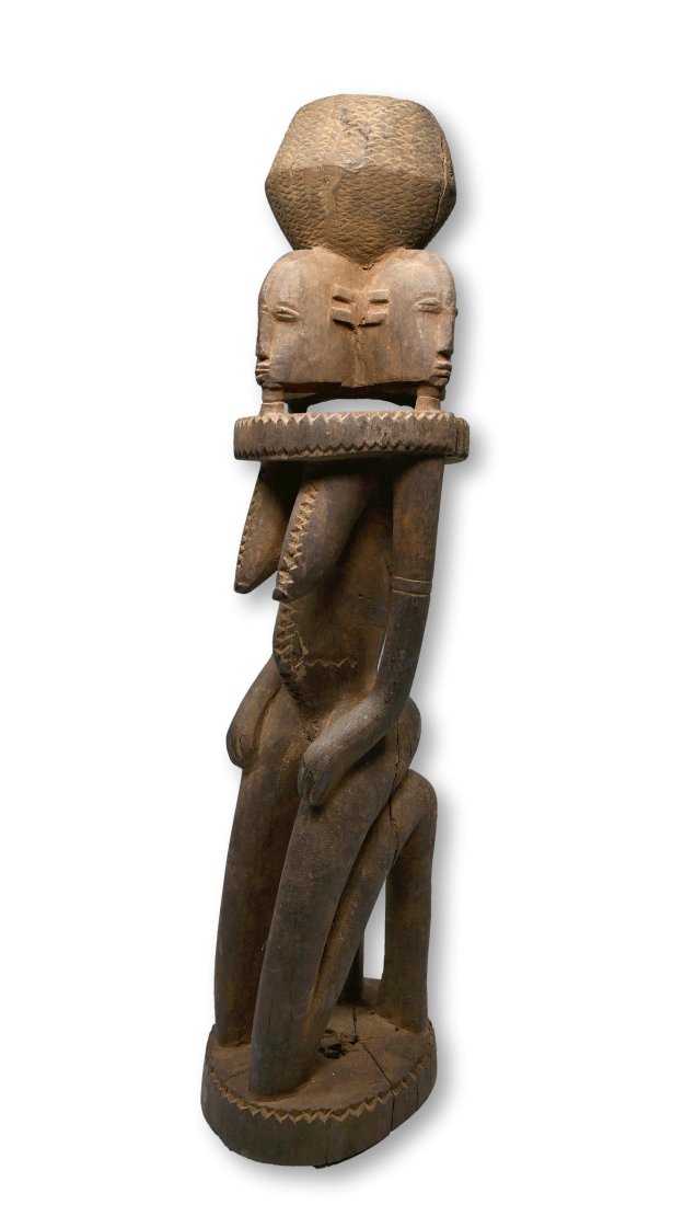 A Dogon Female Kneeling Shrine Sculpture (1 of 9)