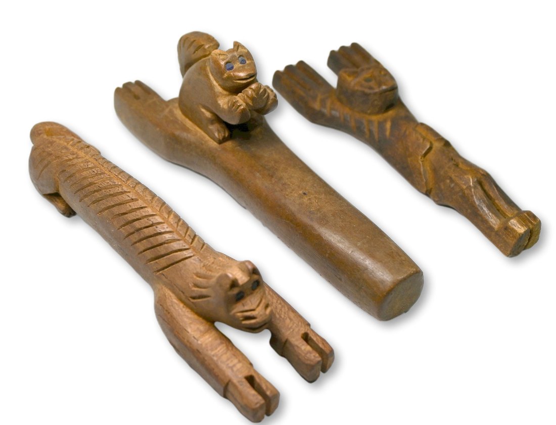 Ex Museum Lot of Three Guatemalan Slingshots (1 of 5)