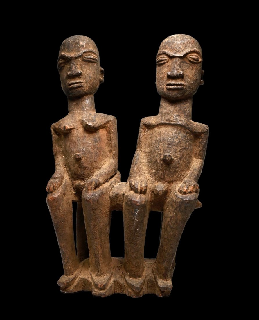A Lobi Seated Couple Sculpture (1 of 5)