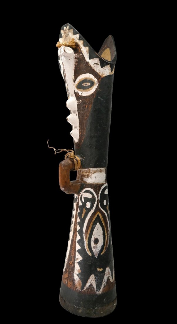 Colorful Old Gogodala Drum Ex Brown Collection (1 of 9)