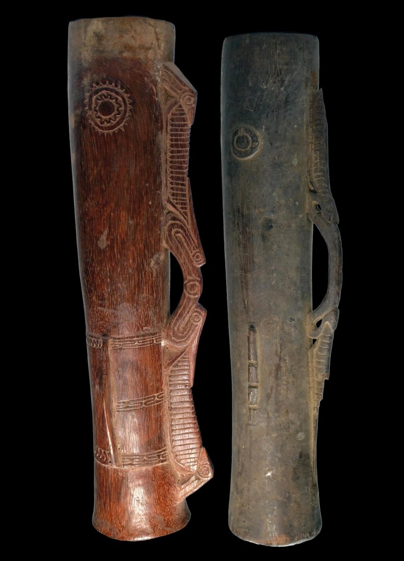 Two Miniature Massim Finger Drums (1 of 6)