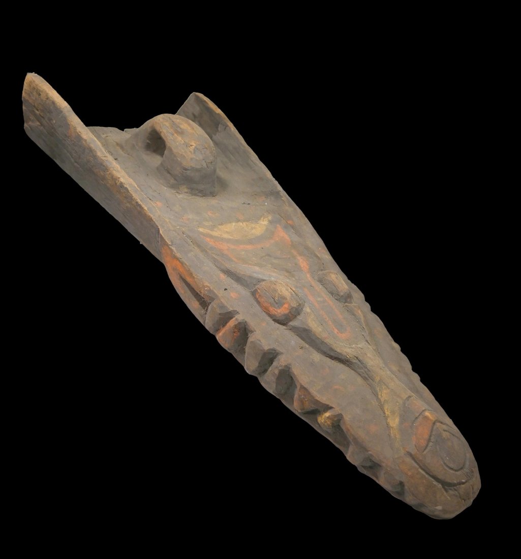 Huge Sepik River Crocodile Canoe Prow (1 of 6)