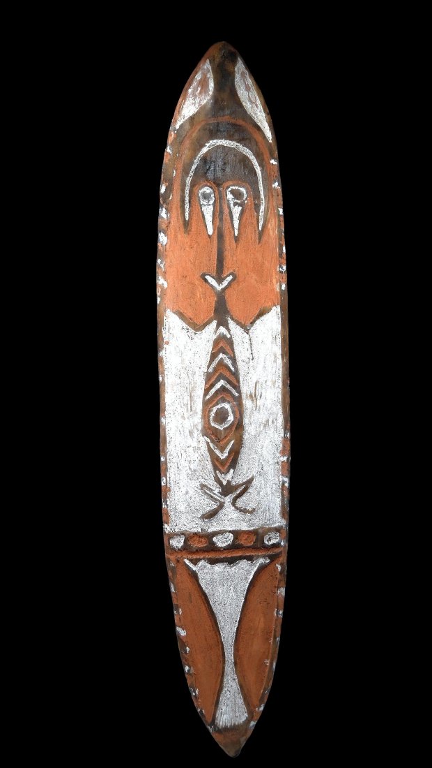 Field Collected Spirit Board from the Kerewa 1966: A Kerewa spirit board (Titi Ebiha), Kerewa people, Goaribari Island; Gulf province Papua New Guinea. (C. Early 20th Century).Spirit boards of the Papuan Gulf were traditionally made in the Central and
