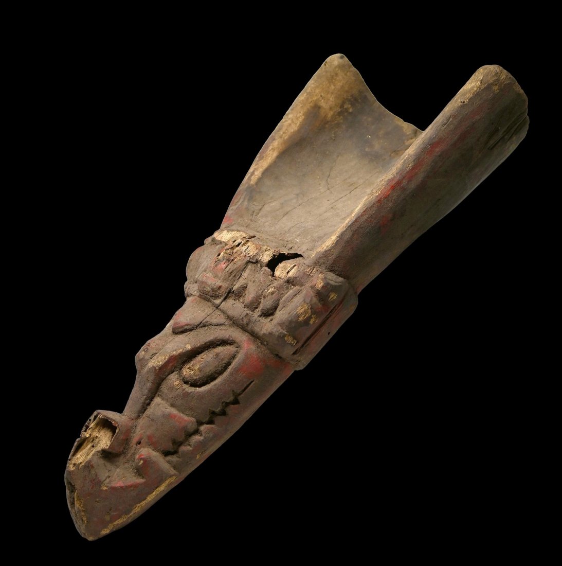 Antique  Ramu River Canoe Prow (1 of 5)