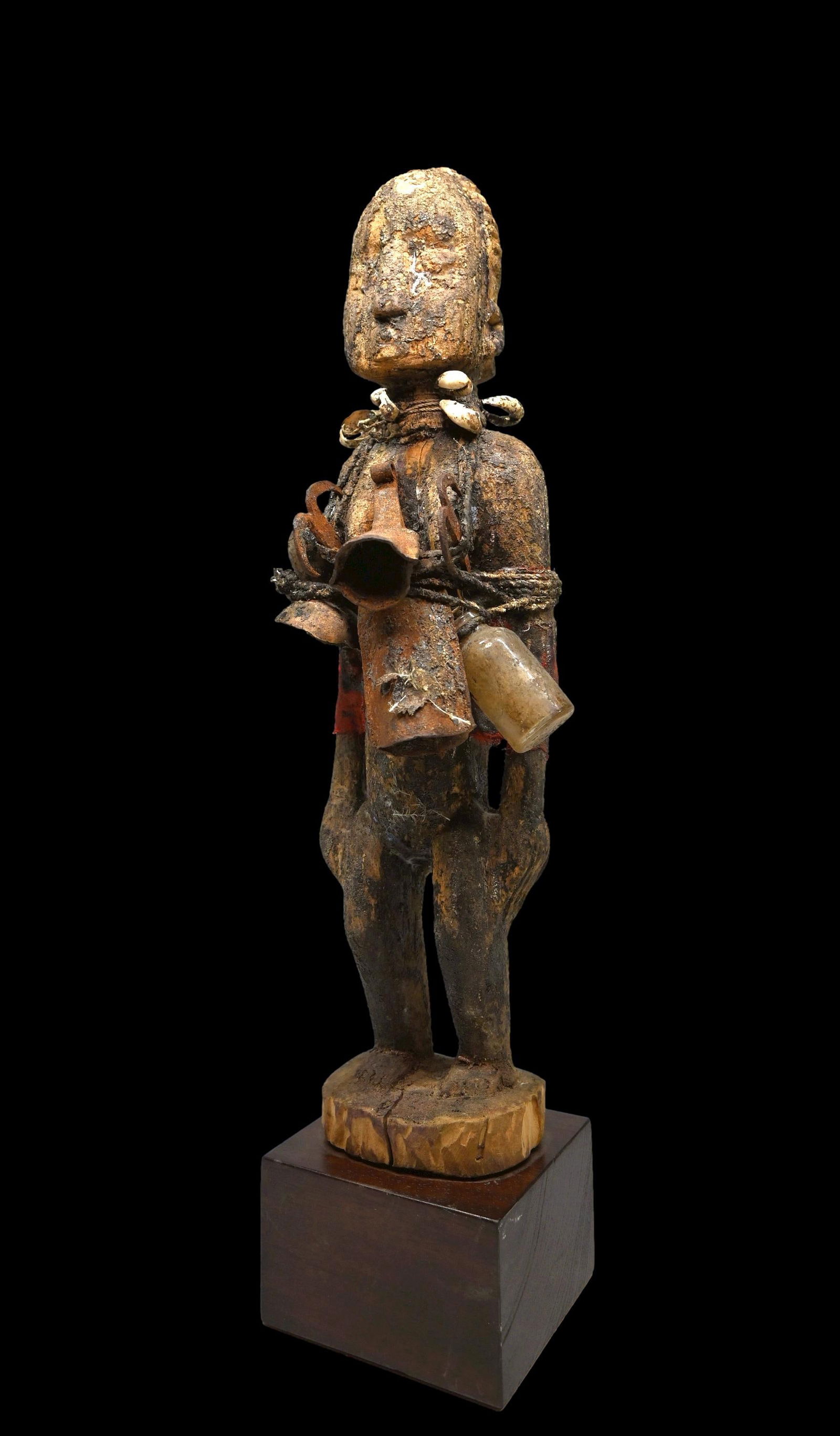 A Fon Shrine Fetish with Vodoun Symbols of God of Thunder (1 of 6)