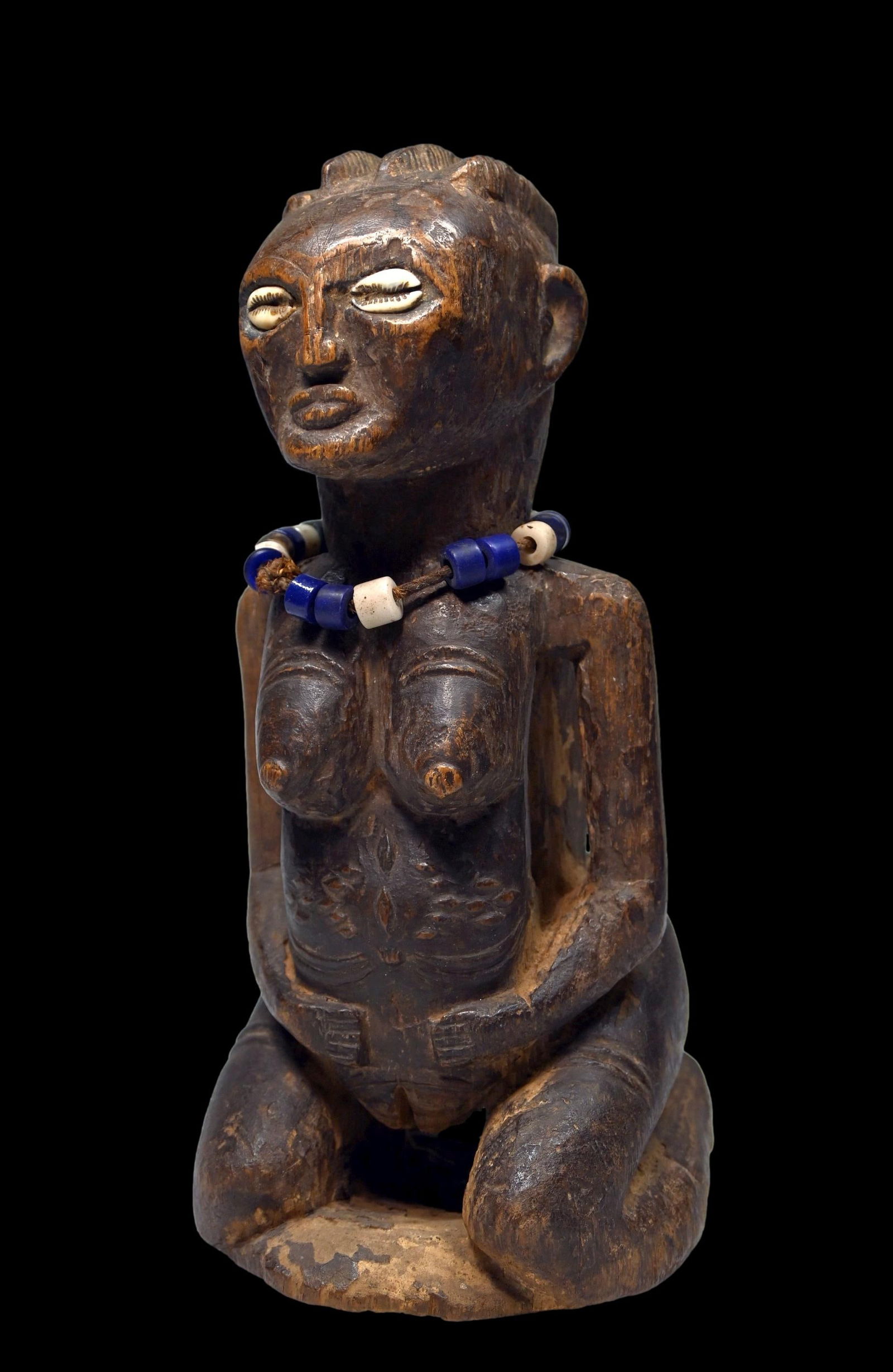 A Luba Zela Kneeling Female Sculpture Ex Kahan Gallery (1 of 6)