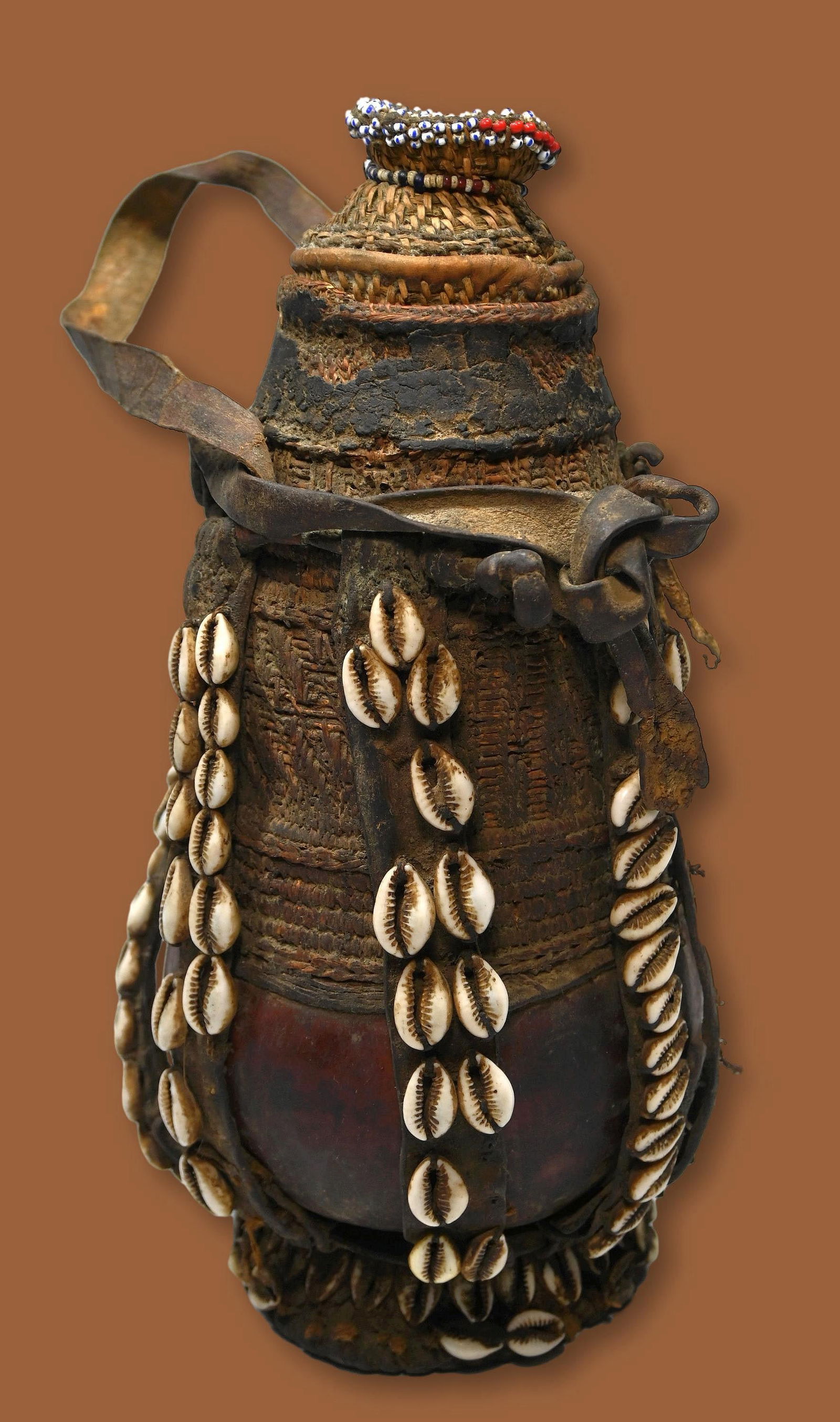 Old Ethiopian Tribal Gourd Vessel (1 of 6)