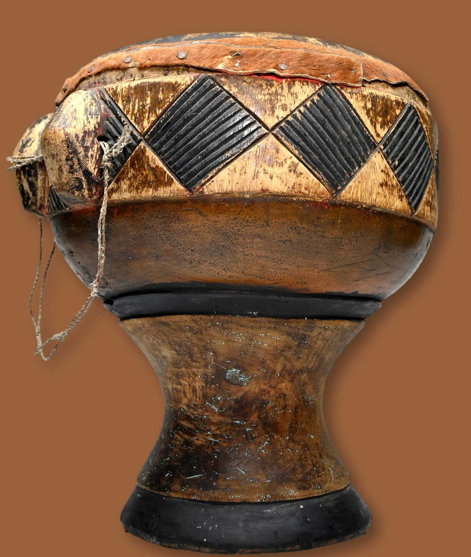 A Luba Drum Field Collected 1990 (1 of 9)