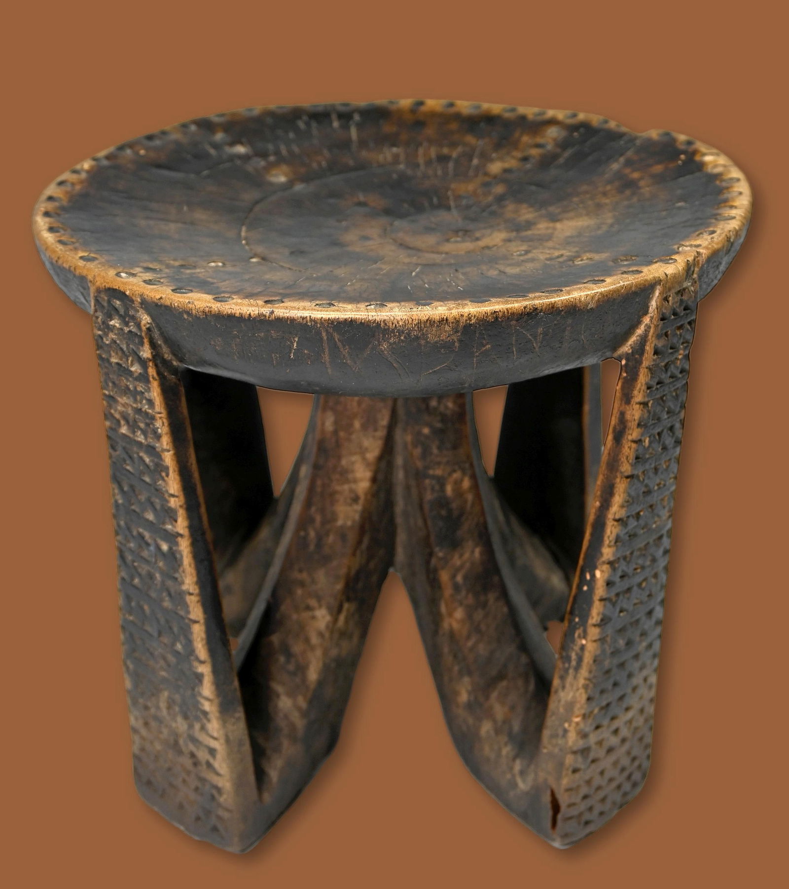 A Fine Old Lozi Stool Field Collected (1 of 6)