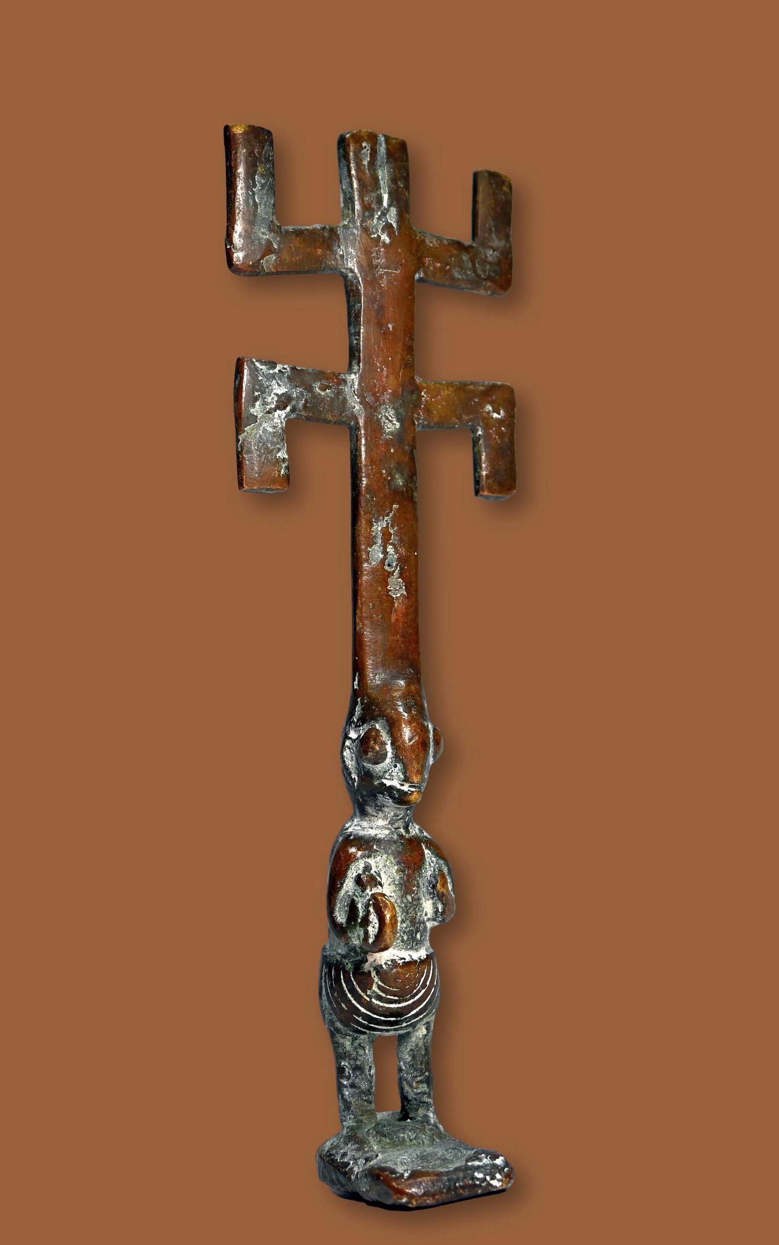 A Bronze Dogon Sculpture of a Kanaga Dancer (1 of 5)