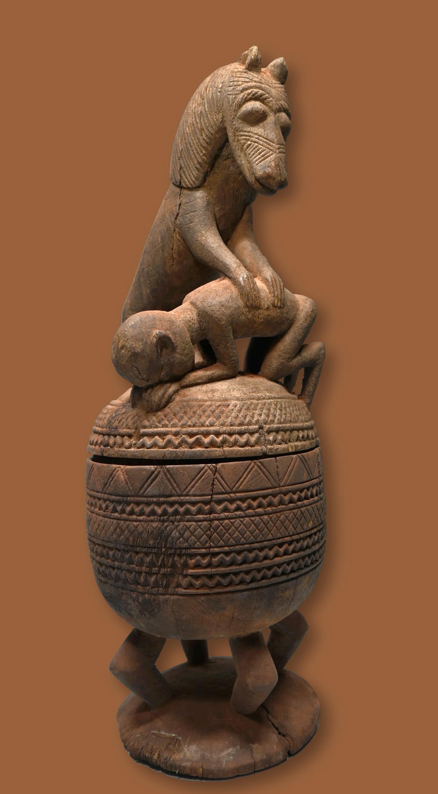 A Dogon Equestrian Lidded Vessel (1 of 7)