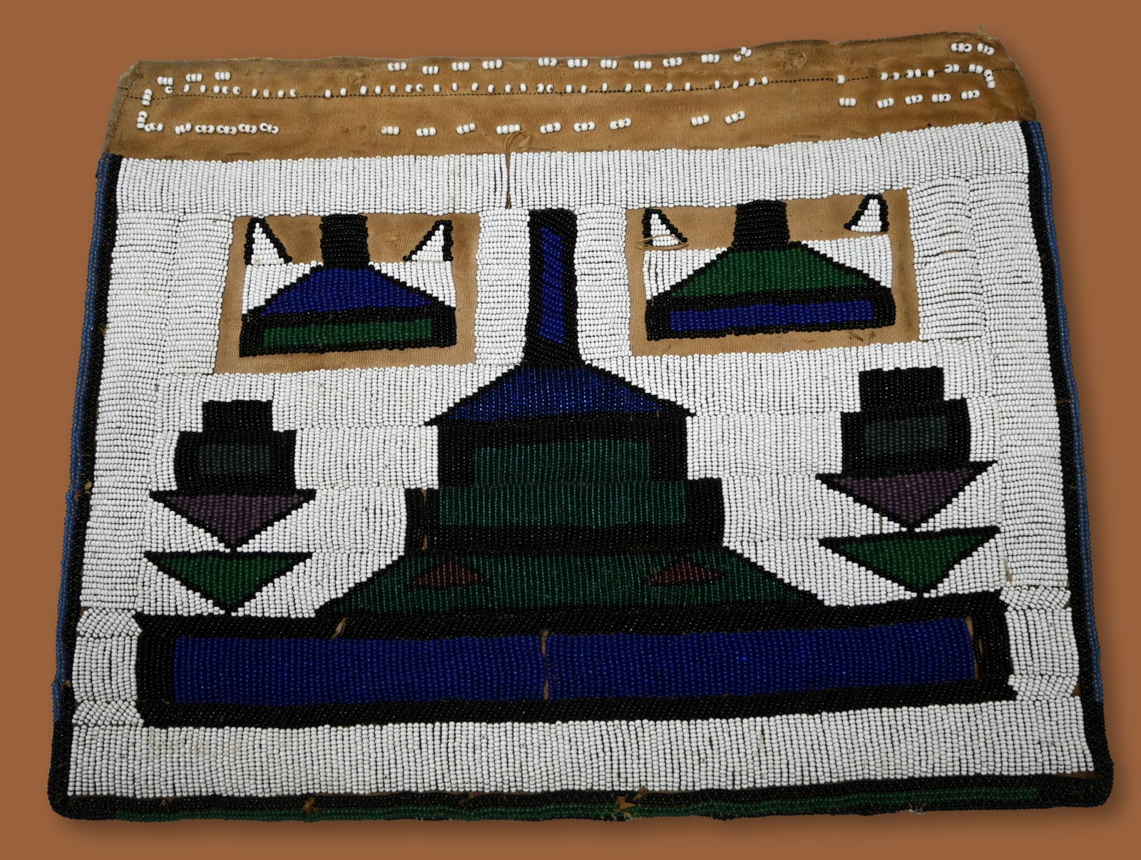 Ndebele Beaded Apron Panel 3 (1 of 3)